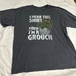 Grouch Graphic Men's Shirt - Gray